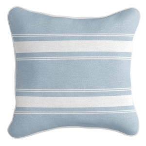 French Stripe Cushion Cover - Duck Egg Blue
