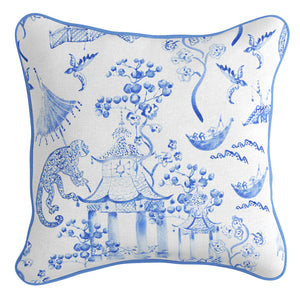Exquisite Blue and White Combo Cushion Covers