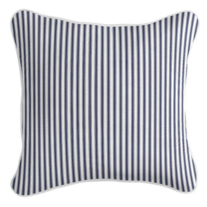 Ticking Stripe Cushion Cover - Navy
