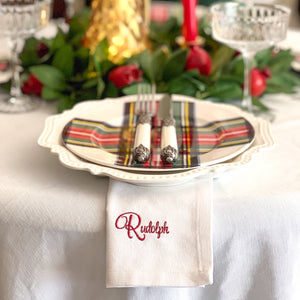 Personalised Christmas Napkins (Set of 4)