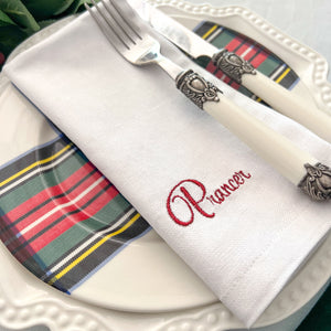 Personalised Christmas Napkins (Set of 4)