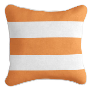 Classic Stripe Cushion Cover - Orange