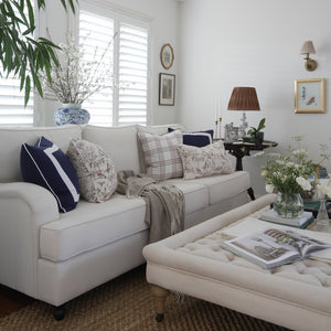 Check - Taupe Cushion Cover