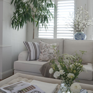 Multi Stripe - Chocolate and Taupe Cushion Cover