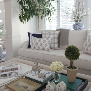 Check - Taupe Cushion Cover