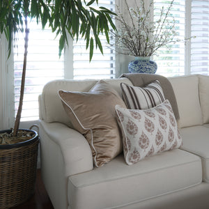 Multi Stripe - Chocolate and Taupe Cushion Cover