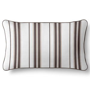 Multi Stripe - Chocolate and Taupe Cushion Cover