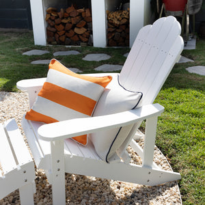 Classic Stripe Cushion Cover - Orange