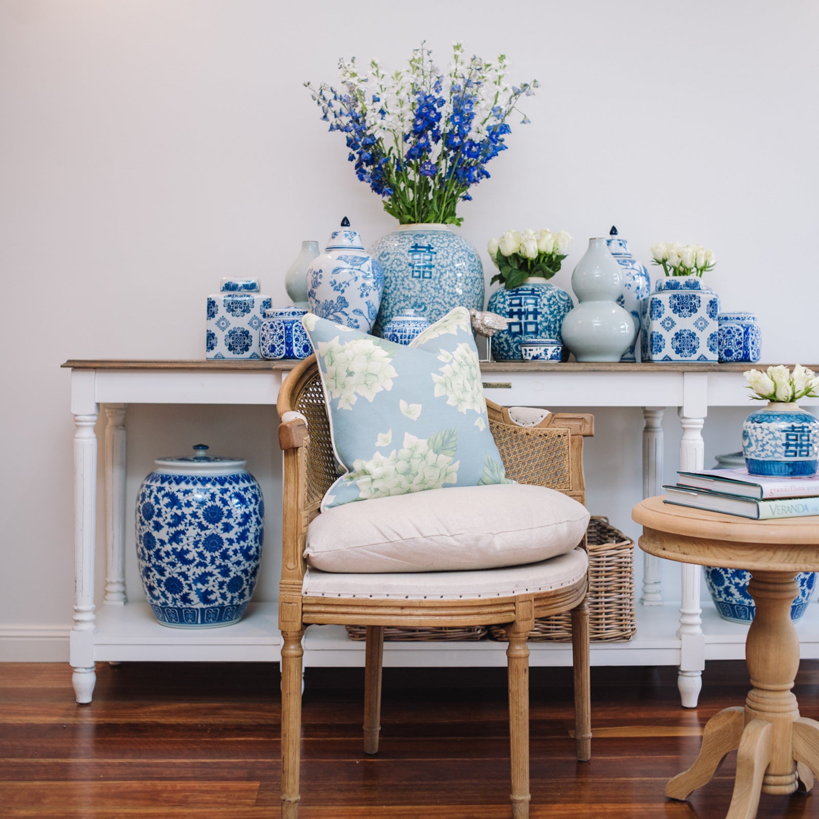 Kate Green Hydrangeas Cushion Cover