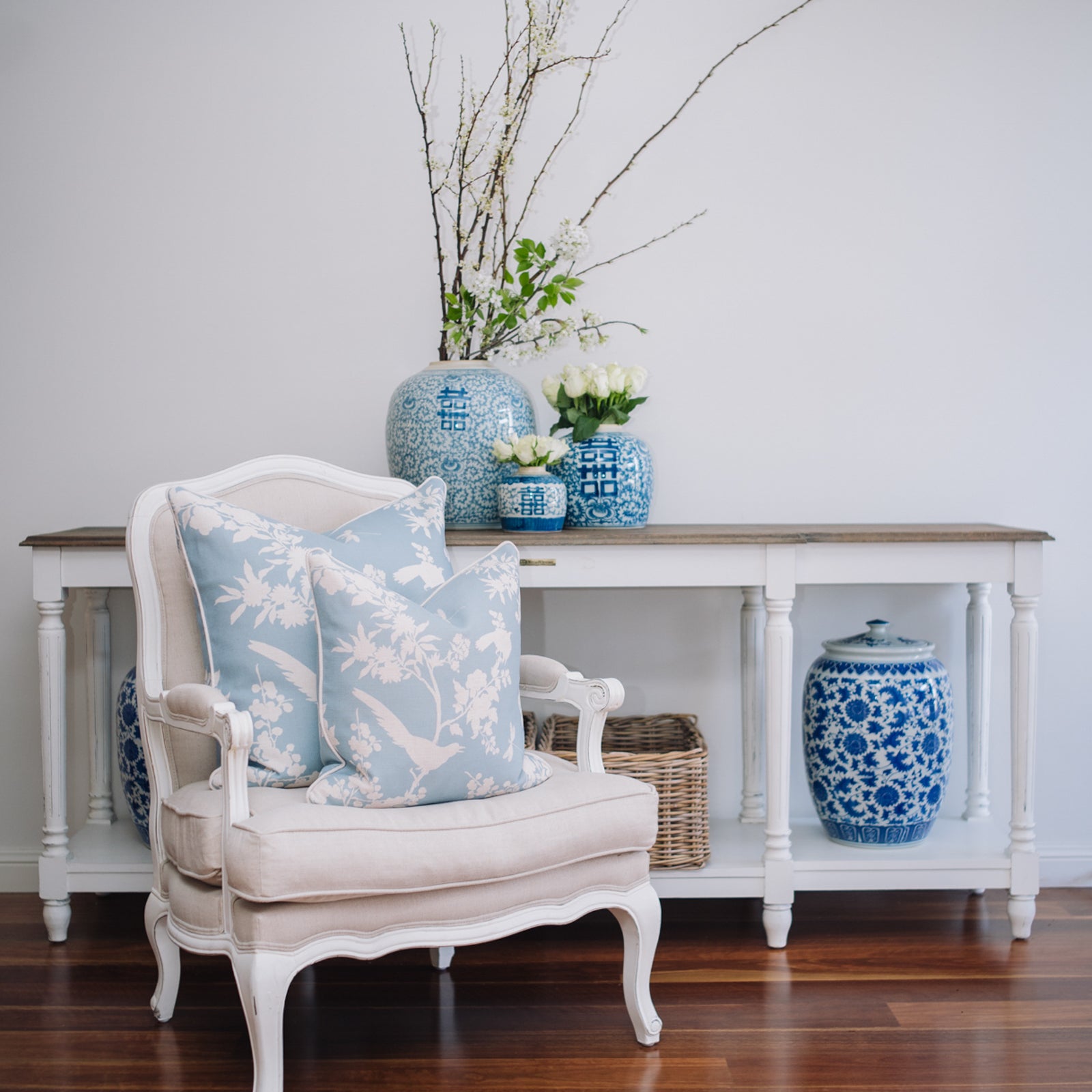 Louis - Duck Egg Blue Cushion Cover