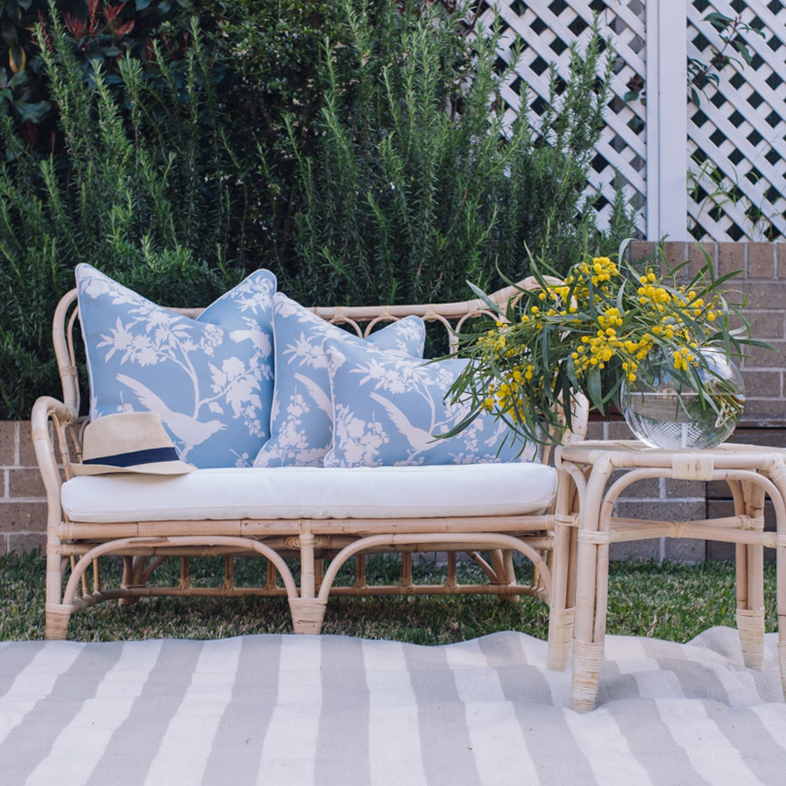 Louis - Duck Egg Blue Cushion Cover