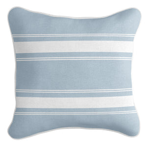 French Stripe Cushion Cover - Duck Egg Blue