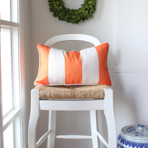 Classic Stripe Cushion Cover - Orange