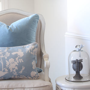 Velvet Cushion Cover - Sky Blue