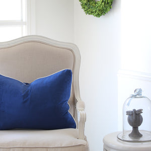 Velvet Cushion Cover - Blue