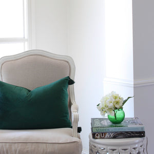 Velvet Cushion Cover - Emerald