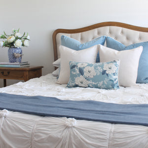 Elizabeth - Peony Blue Cushion Cover