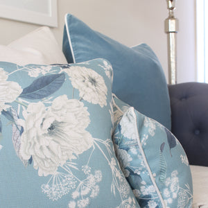 Peony Blue Cushion Covers Combo 1