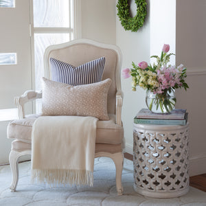 Ticking Stripe Cushion Cover - Navy