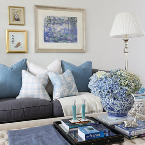 Sky Blue Velvet Cushion Covers Combo 5