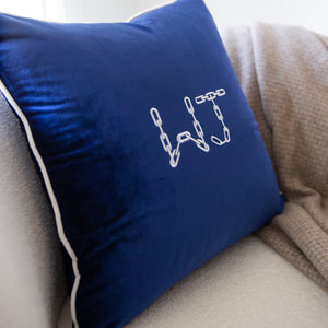 Monogram Cushion Cover - Velvet Square