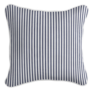 Ticking Stripe Cushion Cover - Navy