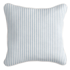 Ticking Stripe Cushion Cover - Duck Egg Blue