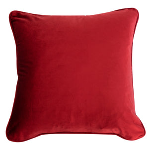 Velvet Cushion Cover - Red