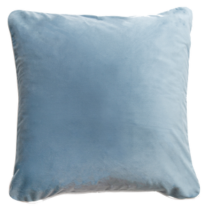 Sky Blue Velvet and Aqua Cushion Covers Combo 1