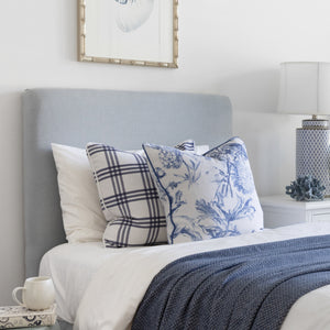 Check - Navy Blue Cushion Cover