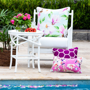Honeycomb Cushion Cover - Violet